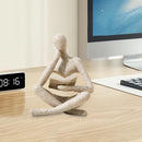 Escultura Pensador com Livro