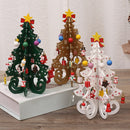 Árvore de Natal 3D de Madeira Artesanal