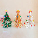 Árvore de Natal 3D de Madeira Artesanal